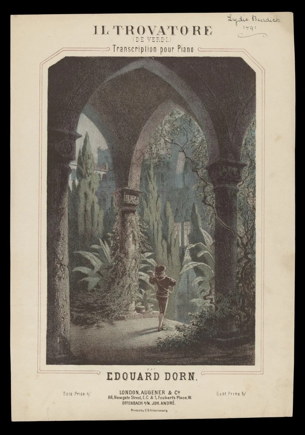H Beard Print Collection, by Augener & Co., 1891