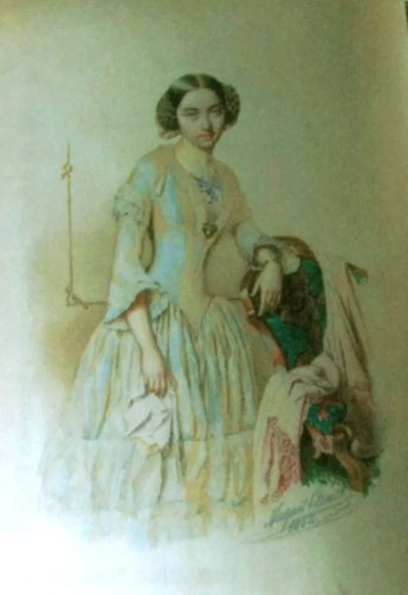 Portret de femeie, by August Alexius Canzi, unspecified, 1852