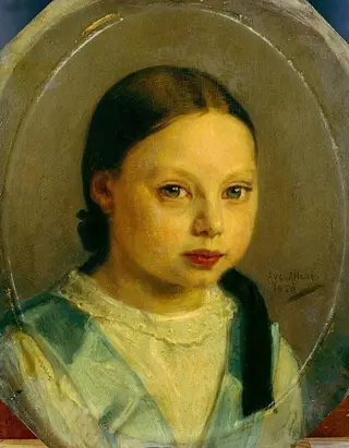 Portret van Annie Allebé, by August Allebé, 1856