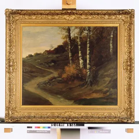 Landschap met berken, by August Le Gras