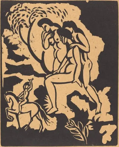 Begrüssung (Greeting), by August Macke