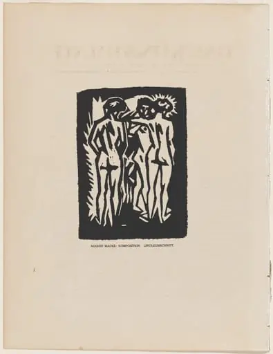 Komposition, by August Macke