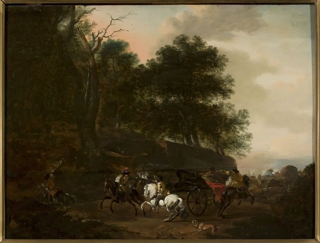 Assault on travellers, by August Querfurt