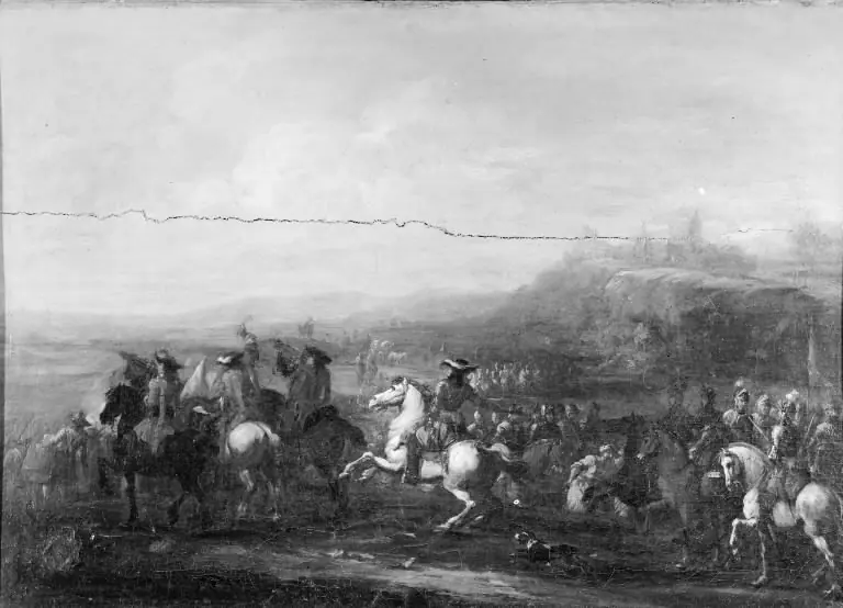 Departing Army, by August Querfurt