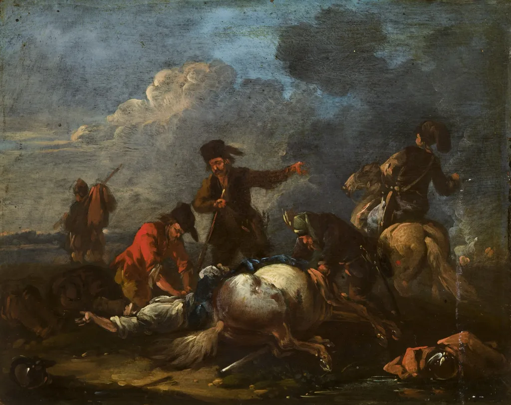 Robber, by August Querfurt, oil, 1738