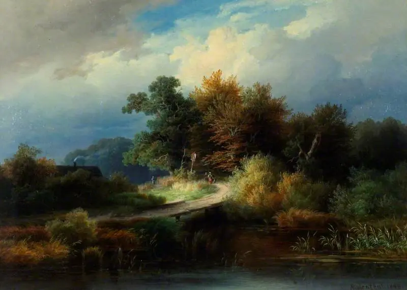 The Footbridge, by August Rosenthal