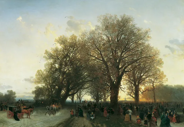 Auf dem Heimweg von der Weltausstellung im Wiener Prater 1873