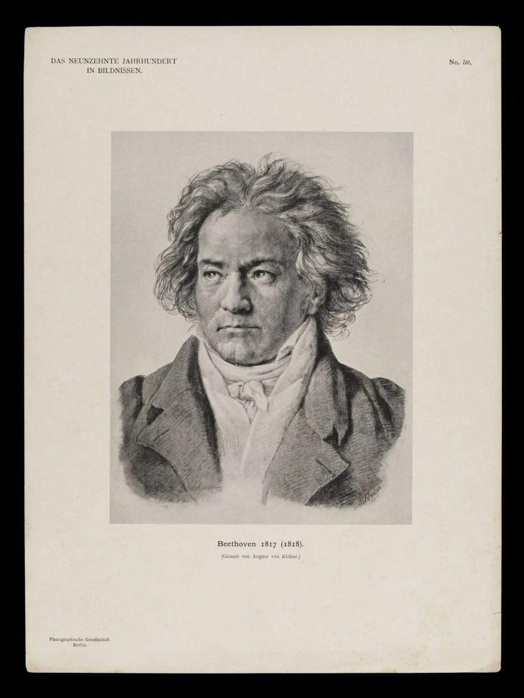 H Beard Print Collection, by August von Klöber, 1850