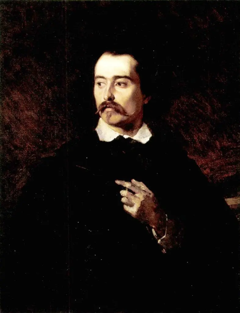 Portrait of Painter József Borsos, by August von Pettenkofen
