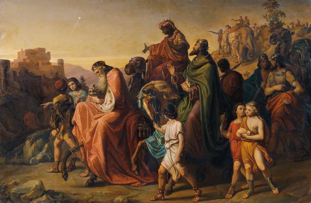 Journey of the Magi with their Retinue, by August von Wörndle, oil, 1852