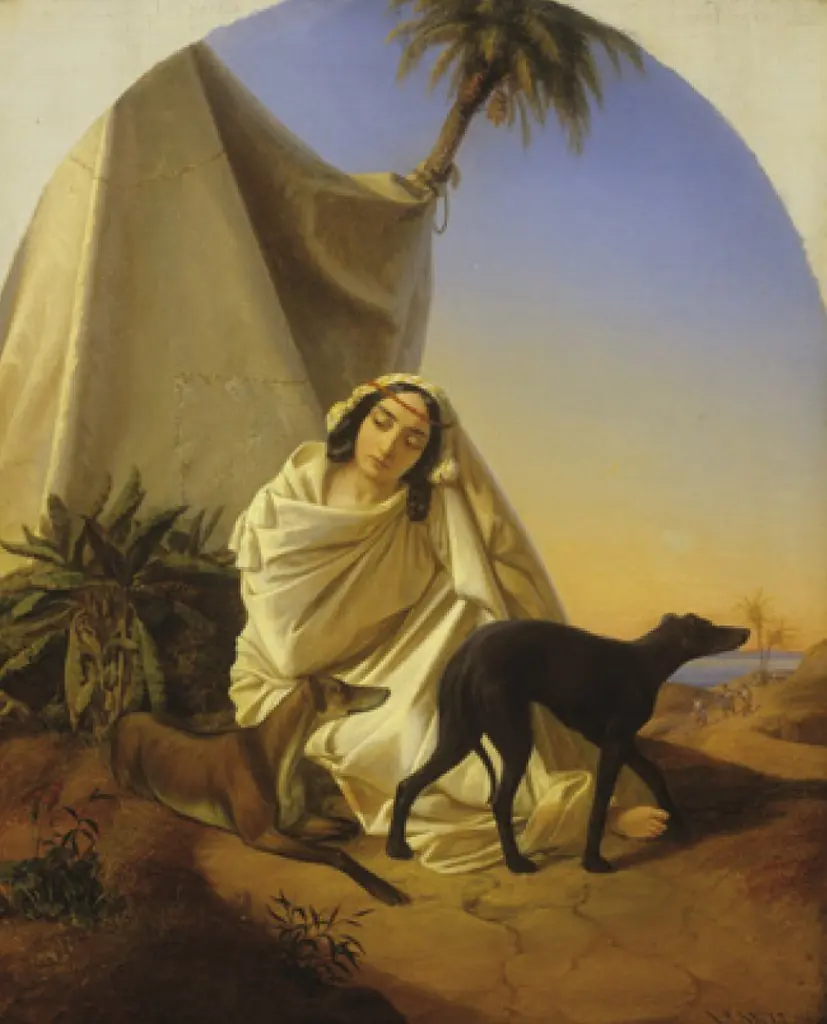 Arab Girl, by Auguste Alexis Canzi