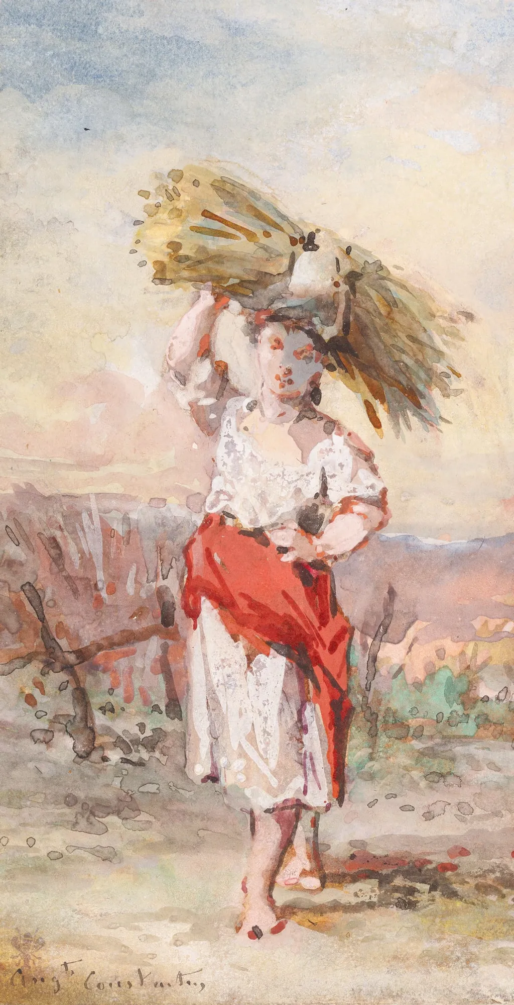 Țărancă, by Auguste Aristide Fernand Constantin, 1850