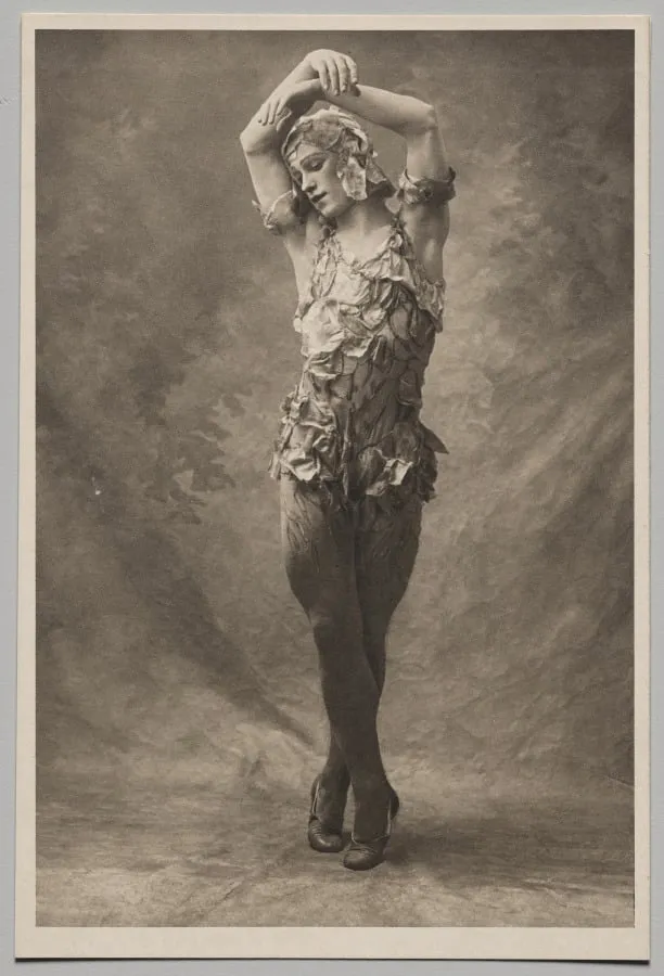 Vaslav Nijinsky in Le Spectre de la Rose, by Auguste Bert, 1913