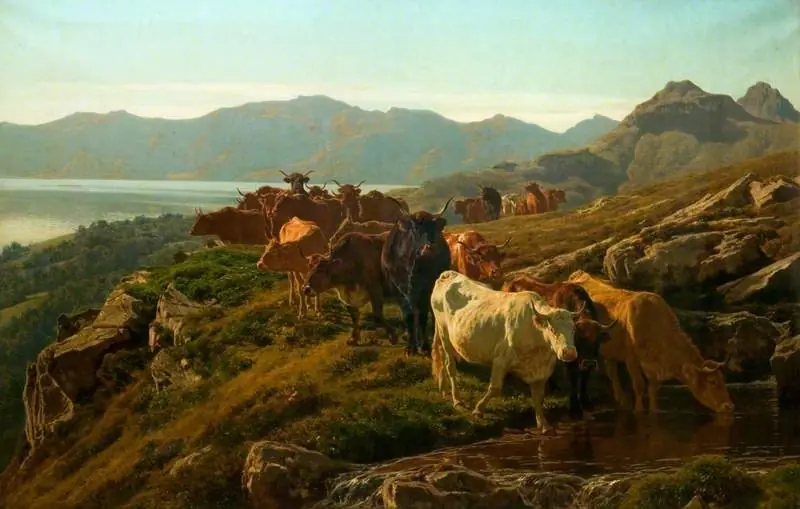 Highland Scene with Cattle, by Auguste Bonheur