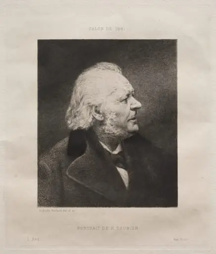 Honoré Daumier, by Auguste Boulard