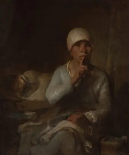 Woman and Child (Silence), by Auguste Boulard, the Elder