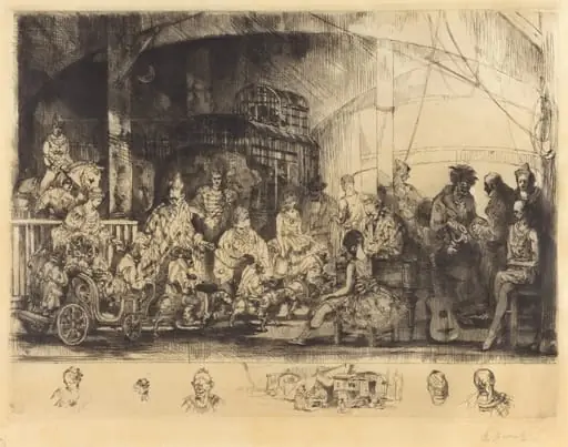 Frattelini Circus, by Auguste Brouet
