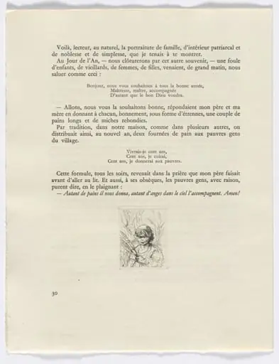 Frédéric Mistral: Mémoires et Recits by Frédéric Mistral: bust of a child (page 30), by Auguste Brouet