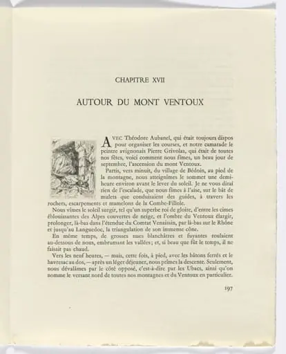 Frédéric Mistral: Mémoires et Recits by Frédéric Mistral: still life (page 197), by Auguste Brouet