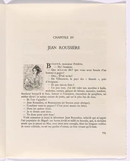 Frédéric Mistral: Mémoires et Recits by Frédéric Mistral: woman (page 175), by Auguste Brouet