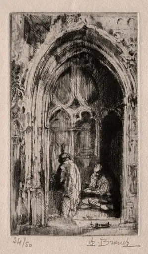 Gothic Doorway, by Auguste Brouet