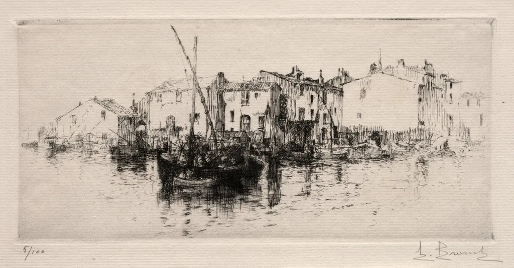 Les Martigues, by Auguste Brouet, 1925