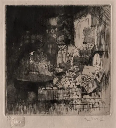 The Chestnut Seller, by Auguste Brouet