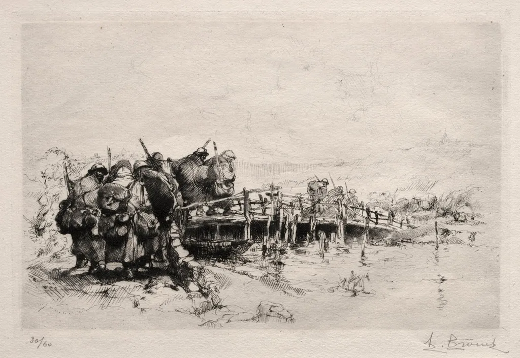 The Footbridge, by Auguste Brouet, 1925