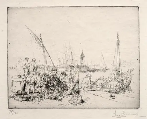 The Net Menders, by Auguste Brouet