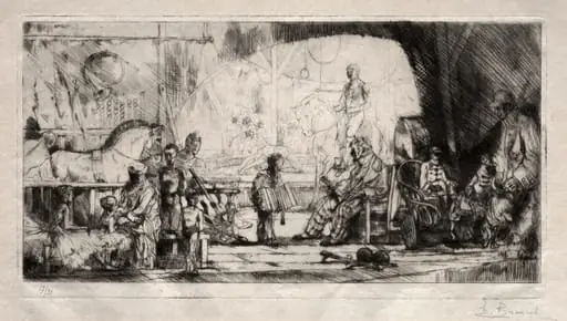 The Pinder Circus, by Auguste Brouet