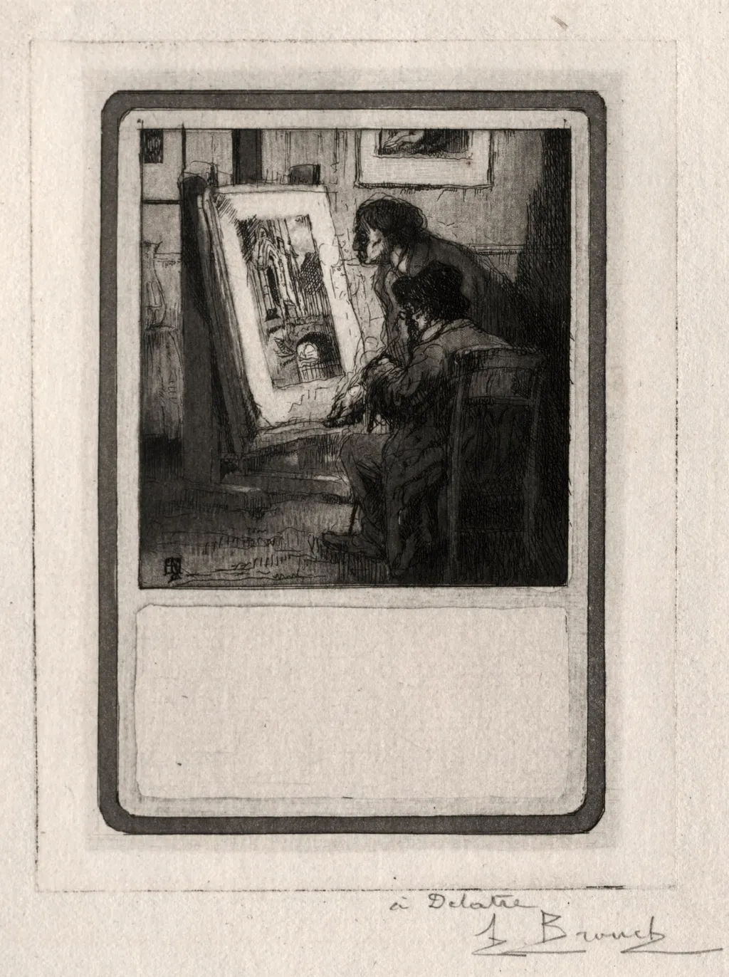 The Print Collector, by Auguste Brouet, 1922
