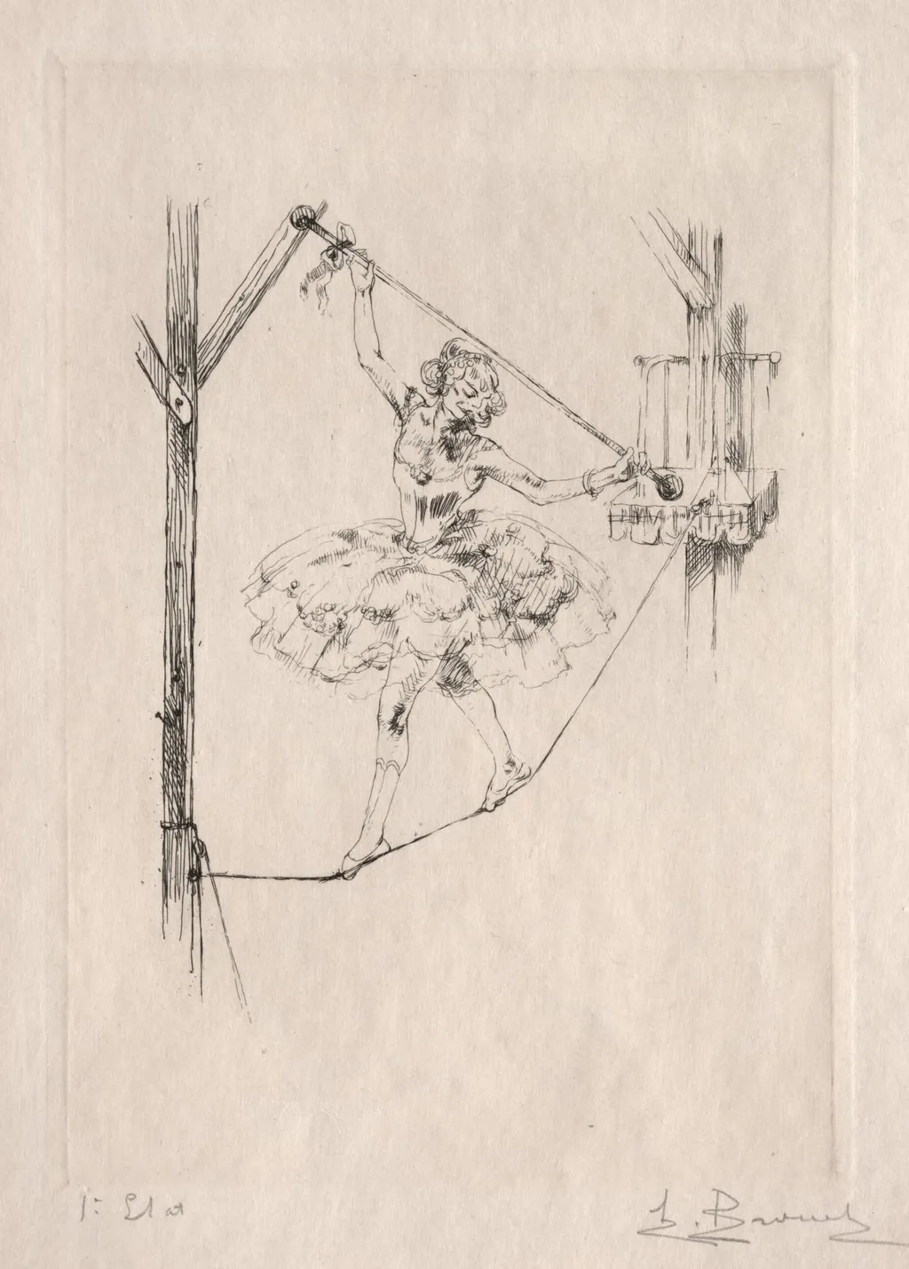 Tightrope Dancer, by Auguste Brouet, 1922