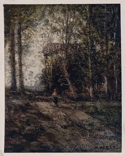 Landscape with house, by Auguste Clément Joseph Herst