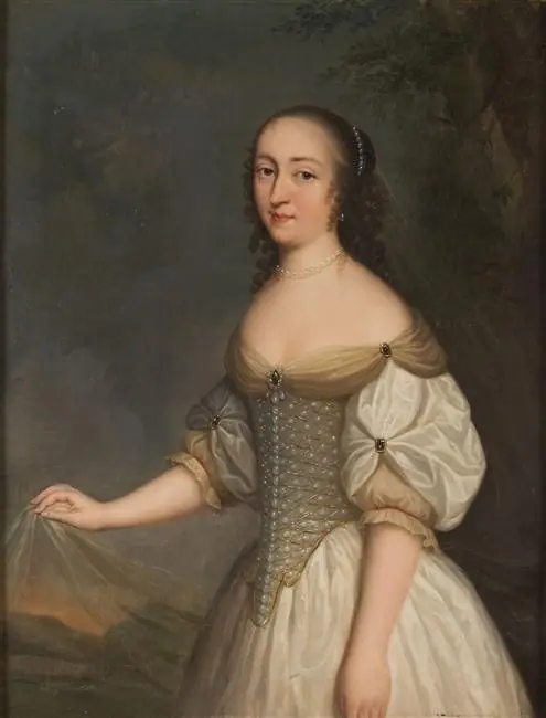 Portrait of Louise Françoise Bouthillier de Chavigny, traditionally identified as Laure Mancini, by Auguste de Creuse