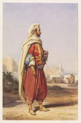 A Moroccan Amir, by Auguste Delacroix