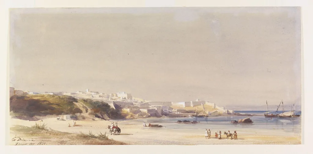 Tanger, by Auguste Delacroix, watercolor, 1850