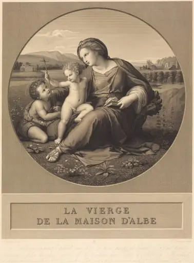 The Alba Madonna, by Auguste-Gaspard-Louis Baron Desnoyers