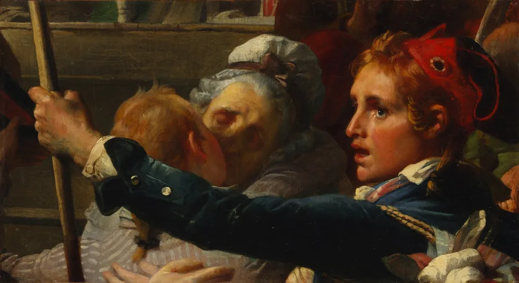 The Nation Is in Danger, or the Enrollment of Volunteers at the Place du Palais-Royal in July 1792, by Auguste-Hyacinthe Debay, oil, 1832