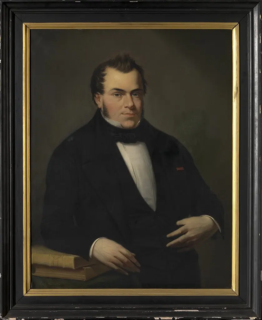 Portret van Jacques De Mersseman, by Auguste-Joseph De Mersseman