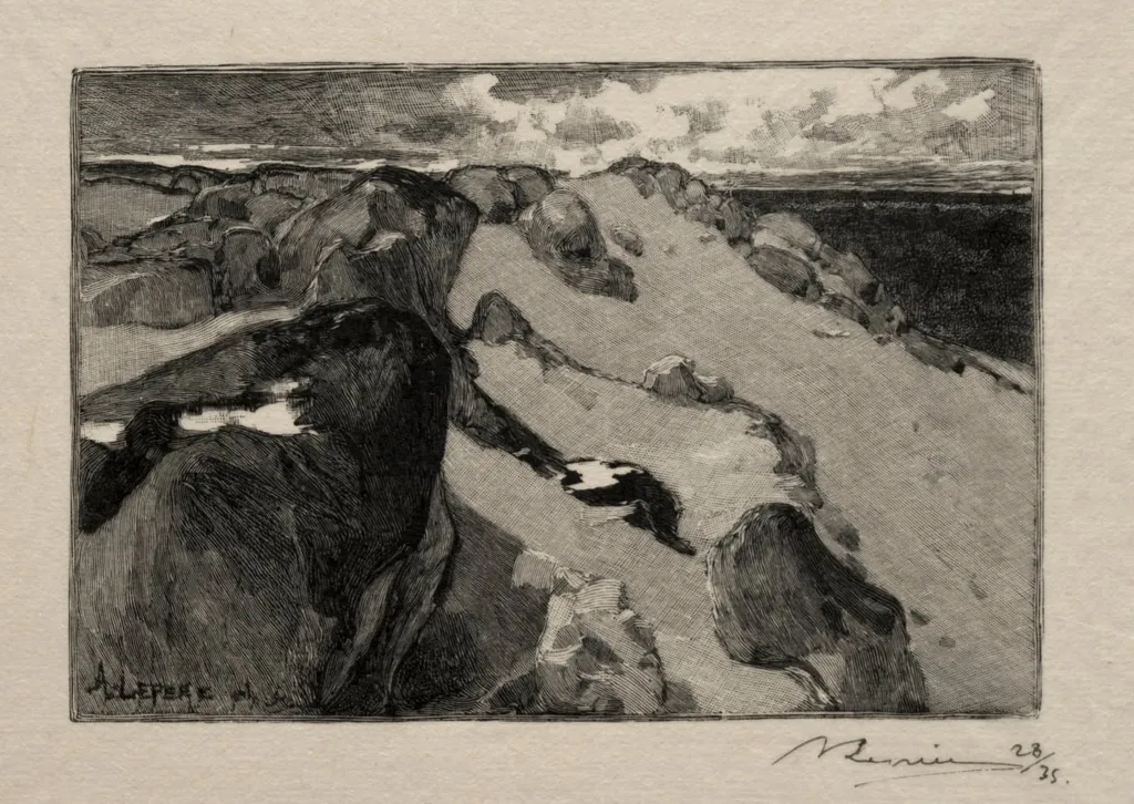 Arbonne, le Gros-Sablon, by Auguste Lepère, 1888