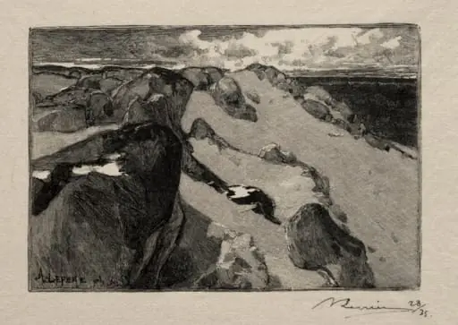 Arbonne, le Gros-Sablon, by Auguste Lepère