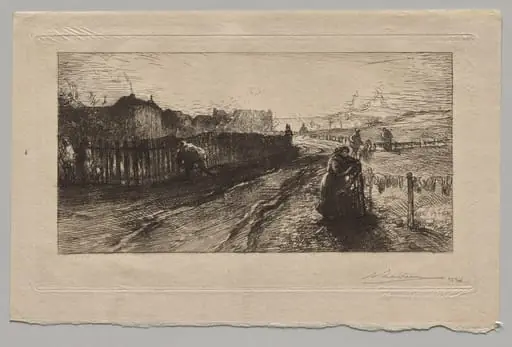 At the Fortifications, Porte de Versailles, by Auguste Lepère