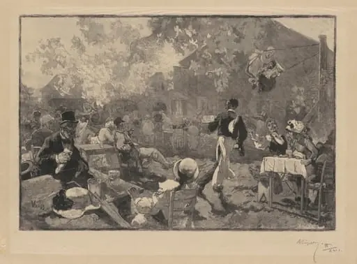 Au coq du brûyeres, by Auguste Lepère