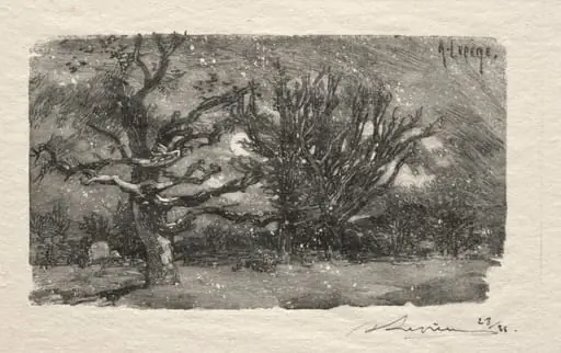 Au dormoir de Lantara, by Auguste Lepère