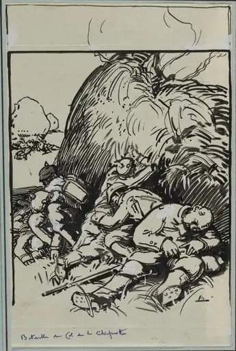 Bataille du Col de la Chiprotte, by Auguste Lepère