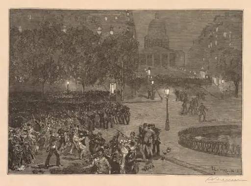Bois du Monde: Les troubles du quartier Latin, by Auguste Lepère