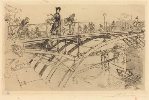 Bridge of Arts (Le pont des Arts), by Auguste Lepère