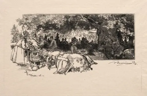 Cantine de la Mère Pichard, by Auguste Lepère