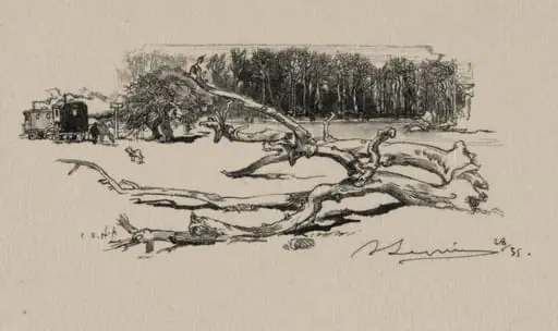 Carrefour de l'Epine, by Auguste Lepère
