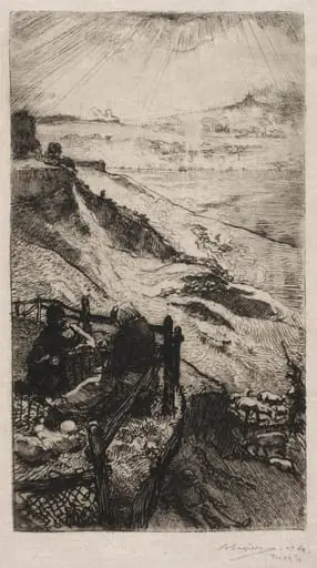 Carrirères d'Amérique pres Paris, by Auguste Lepère